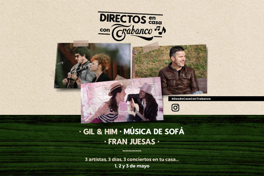 Directos en casa con Trabanco: nuevos conciertos con nuestros artistas favoritos en Instagram Directos en casa con Trabanco: nuevos conciertos con nuestros artistas favoritos en Instagram