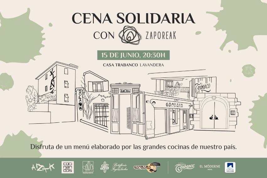 Cena solidaria con grandes cocinas de nuestro país en Casa Trabanco